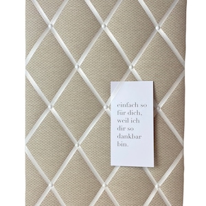 Memo board beige custom size