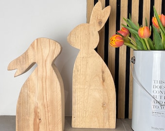 Easter bunny wood upcycling
