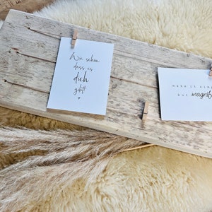 Upcycling memo board scaffolding plank