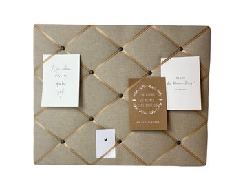 Memobord beige Scandi gewenst formaat