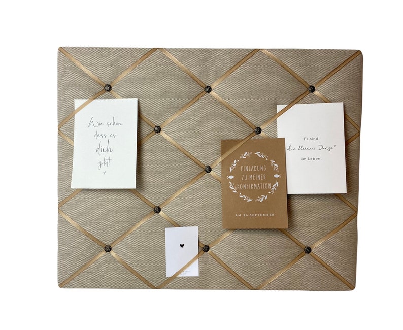 Memoboard beige Scandi taille souhaitée image 1