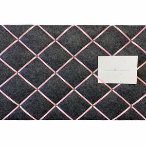 Tableau mémo feutre gris rose