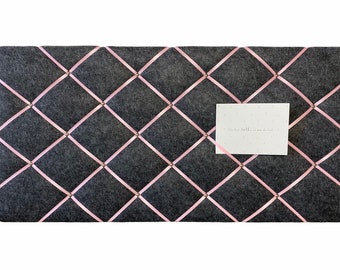 Memoboard Filz grau rosa