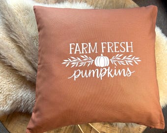 Decorative cushion Farm fresh rust