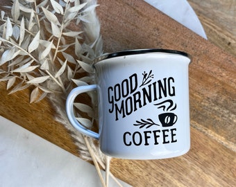 Enamel Mug Good Morning