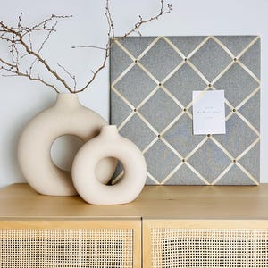 Tableau mémo gris clair beige taille personnalisée