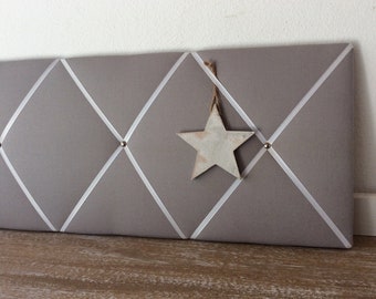 Memoboard grau Klemmwand