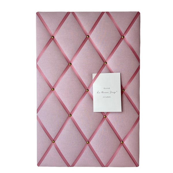Memoboard pastell pink Wunschgröße