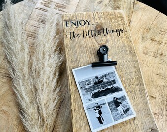 Upcycling Memoboard Enjoy the little things black