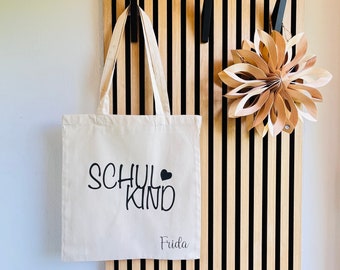 Jute bag schoolchild personalized school enrollment