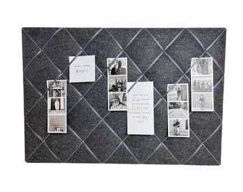 Memo board anthracite felt 60x80