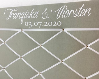 Memoboard Hochzeit personalisiert