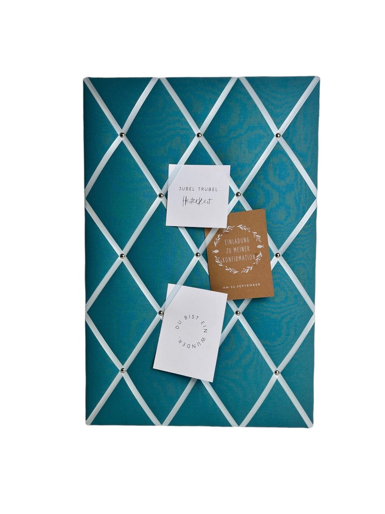 Memo board turquoise desired size image 1