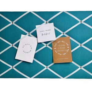 Memo board turquoise desired size image 5