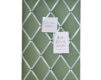 Memo board jade green, desired size