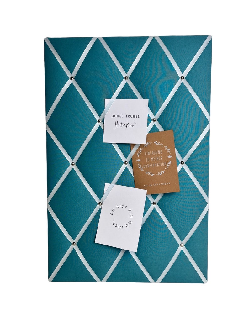 Memo board turquoise desired size image 8