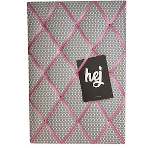 Tableau mémo rétro gris vieux rose taille souhaitée