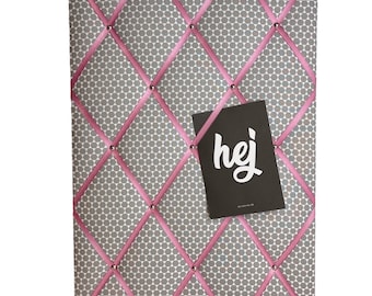 Memoboard Retro grey old pink custom size