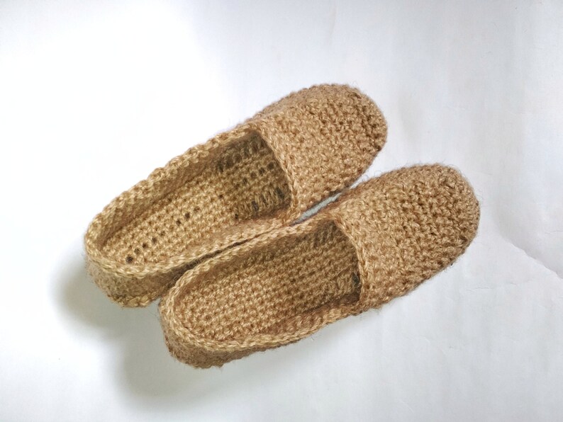 Hemp Soled Sequined Cloth Bling Flat Slippers