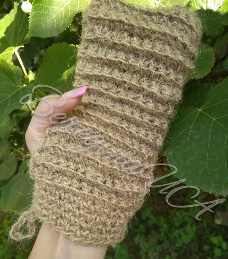 Set Body Exfoliating Gloves Hemp and Linen/ Peeling End Etsy