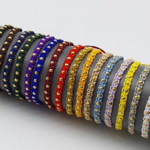 Makramee Armband, Boho Armband, Hippie Armband, Freundschafts-Armband, Minimalistisch Armband, Perlen Armband