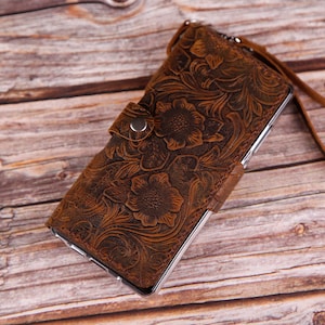 Funda de cuero personalizada para Samsung Galaxy S25 Edge, S25 Ultra, S24 FE, S23 FE Ultra, billetera de cuero, funda tipo folio con tapa de cuero, con herramientas