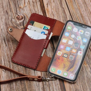 Schultergurt Leder Handgenähtes iPhone 16 Pro Max 16 Pro 16 Plus 16e 15 Pro Max 15 Plus 14 14 Pro Max/14 Plus/13 Ledertasche
