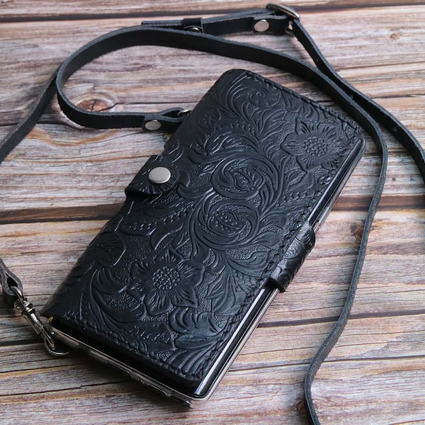 leather case OnePlus 10T Case Wallet Embossed Leather leather case OnePlus 10T Crossbody strap