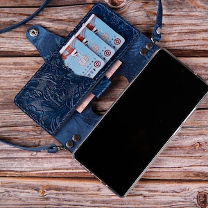 Correa cruzada de cuero real para Samsung Galaxy A56 A16 5G A06 A55/A35 A15 5G A25 A05s A34, funda de billetera de cuero hecha a mano, personalizada, personalizada gratis