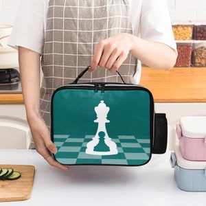 Leder Brotdose grün (Buenos New Chess)