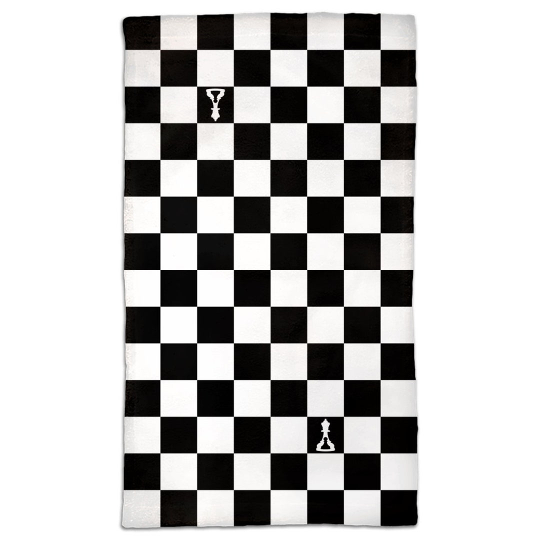 Hand Towel Black and White Checker buenos New Chess Etsy