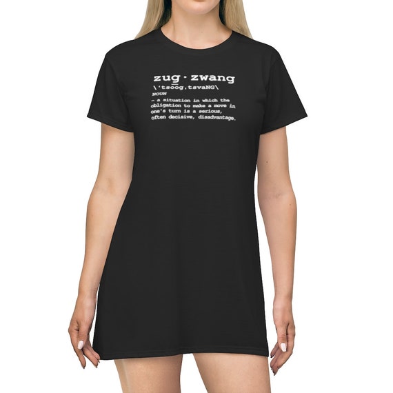 Zugzwang Definition Shirt Dress Black Pajama buenos New 