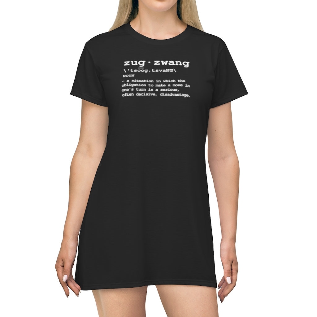 Zugzwang Definition Shirt Dress Black Pajama buenos New
