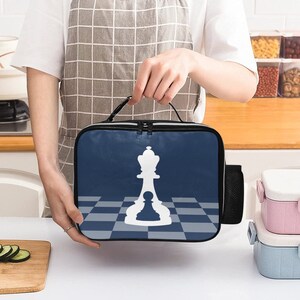 Leder Brotdose Blau (Buenos New Chess)