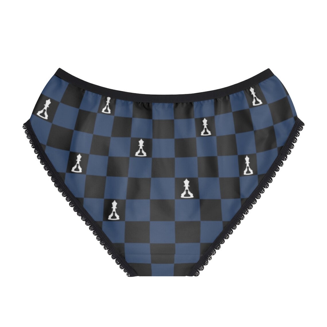 Women's Briefs Blue and Black Checker Underwear buenos Etsy