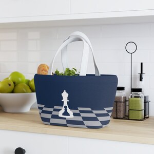 Soft Picnic Basket Blue Bag  (Buenos New Chess)