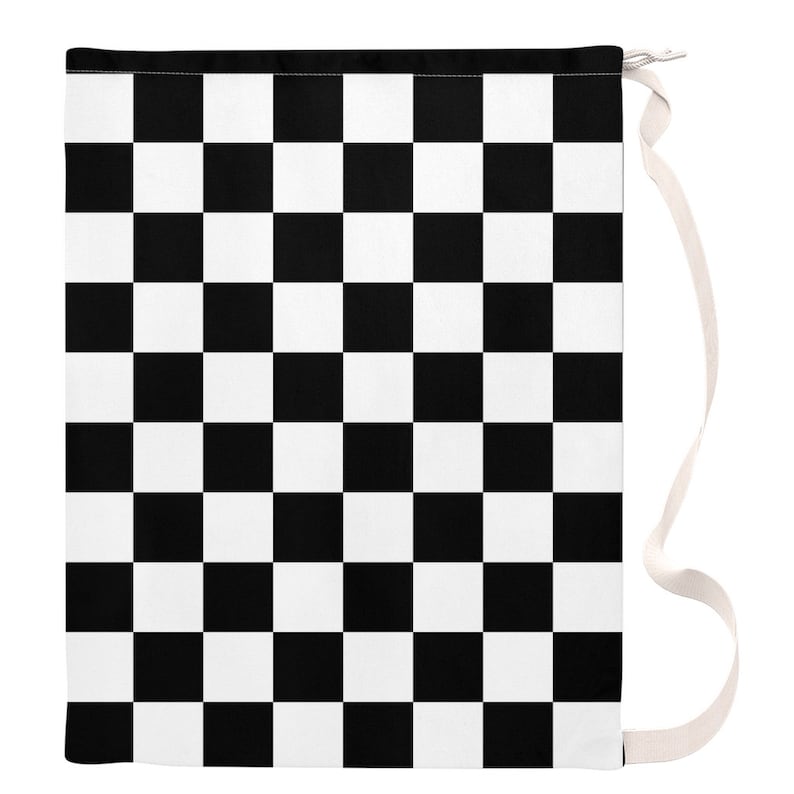 Buenos New Chess Laundry Bag Board Black And White
