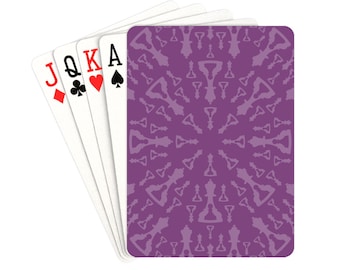 Playing Cards Purple Circular Pattern  (Buenos New Chess)