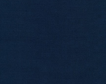 Robert Kaufman Kona Cotton In Nautical Dark Navy Blue Fabric by 1/2 Yard