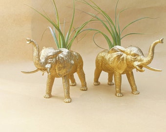 14 * 15 Front Door Elephant Ornament Living Room Gold Color Elegant Elephant Statue Ornament Elephant Decor Ornament Figurine Home Office Decor Gift for Office