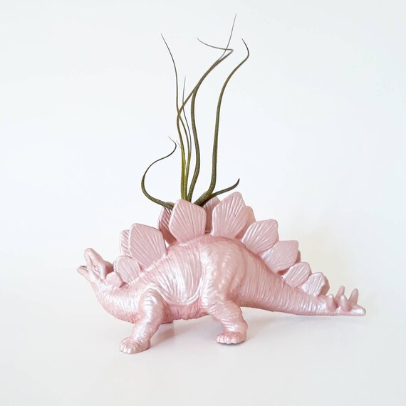 Dino Planter Rose Chrome Mini Planter