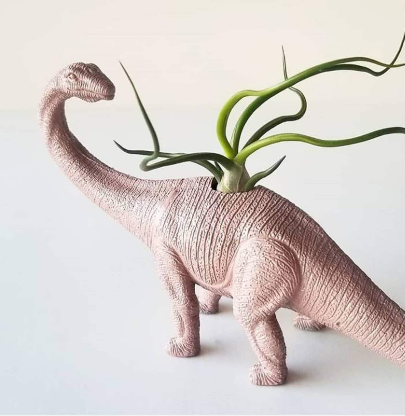 Pink Dinosaur Planter // Holiday Gifts // Unique Plant Gifts / Etsy