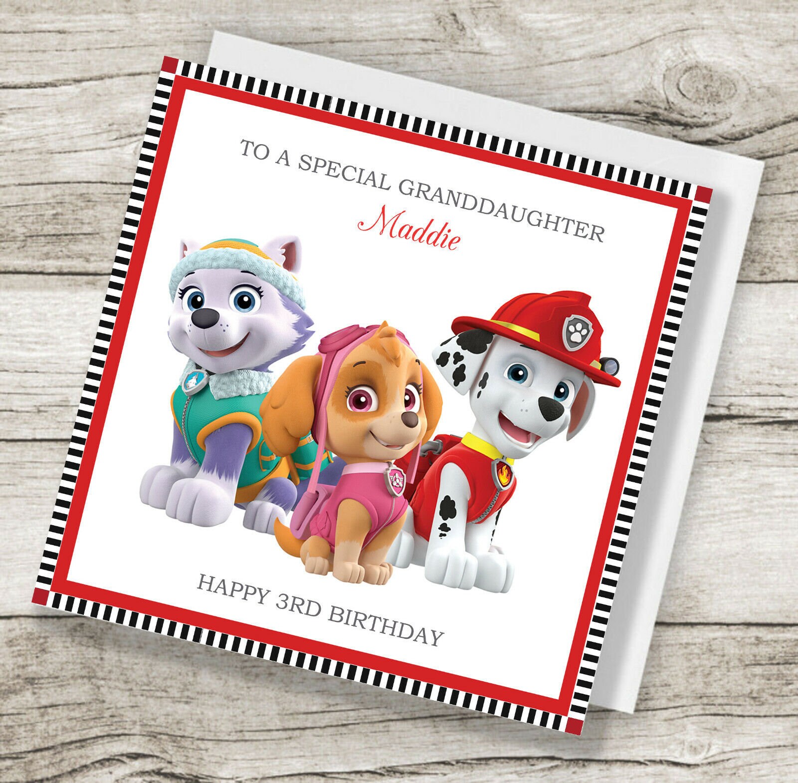 Handmade Personalised Paw Patrol Birthday Card Any Age | Etsy