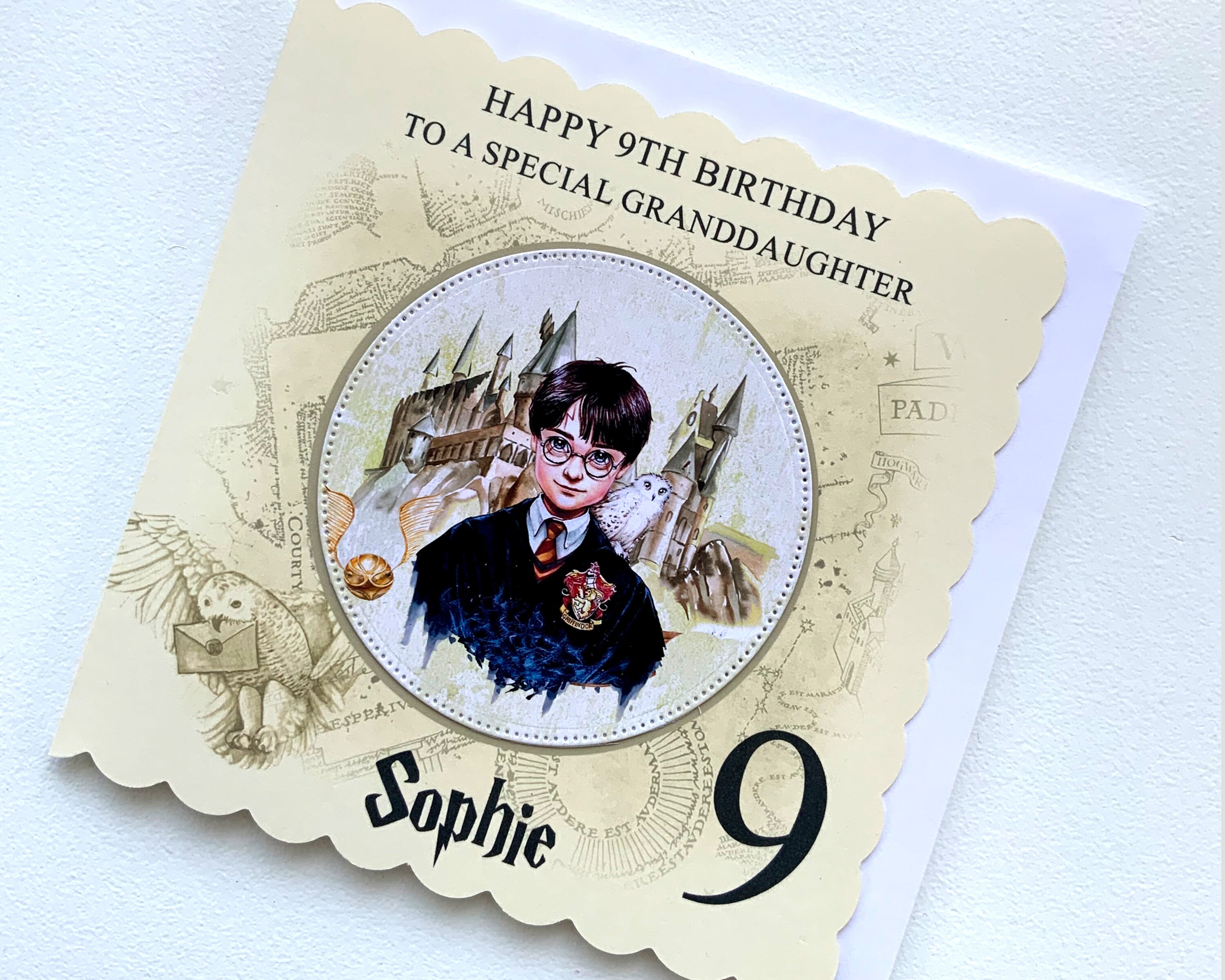 Handmade Personalised Harry Potter Childrens Birthday Card any | Etsy