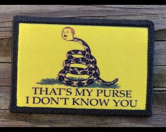 King of the Hill That's My Purse Morale Patch - 2x3 Hook and Loop Patches for Molle Gear, Operator Hat, Backpack, Made in The USA