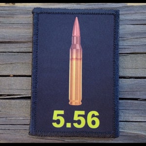 5.56 Morale Patch - Hook and Loop Backing for Backpack, Rucksack, Operator Hat and Much More!