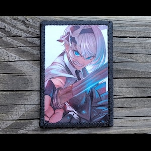 Anime Samurai Morale Patch - Hook and Loop Backing for Backpack, Rucksack, Operator Hat and Much More!