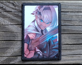 Anime Samurai Morale Patch - 2x3 Hook and Loop Patches for Molle Gear, Operator Hat, Backpack, Made in The USA
