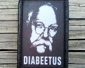 Diabetes Diabeetus Morale Patch - 2x3 Hook and Loop Patches for Molle Gear, Operator Hat, Backpack, Made in The USA
