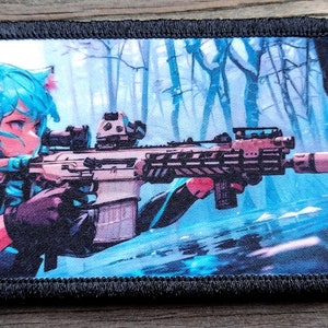 Tactical Anime Girl Waifu Kawaii PVC Patch Hook and Loop – KTactical